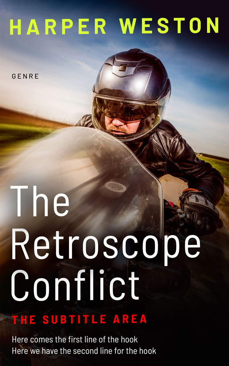 2D view of Premade Action & Adventure Book Cover - Coral Reef