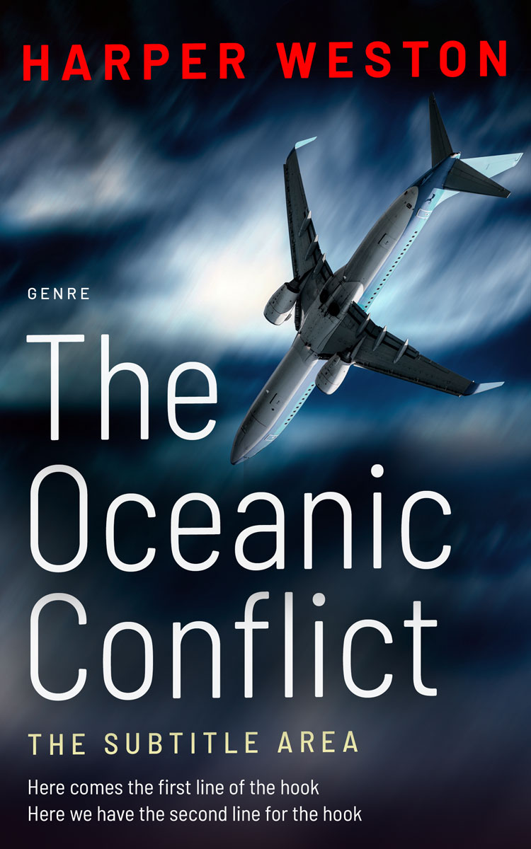 2D view of Premade Action & Adventure Book Cover - Mirage