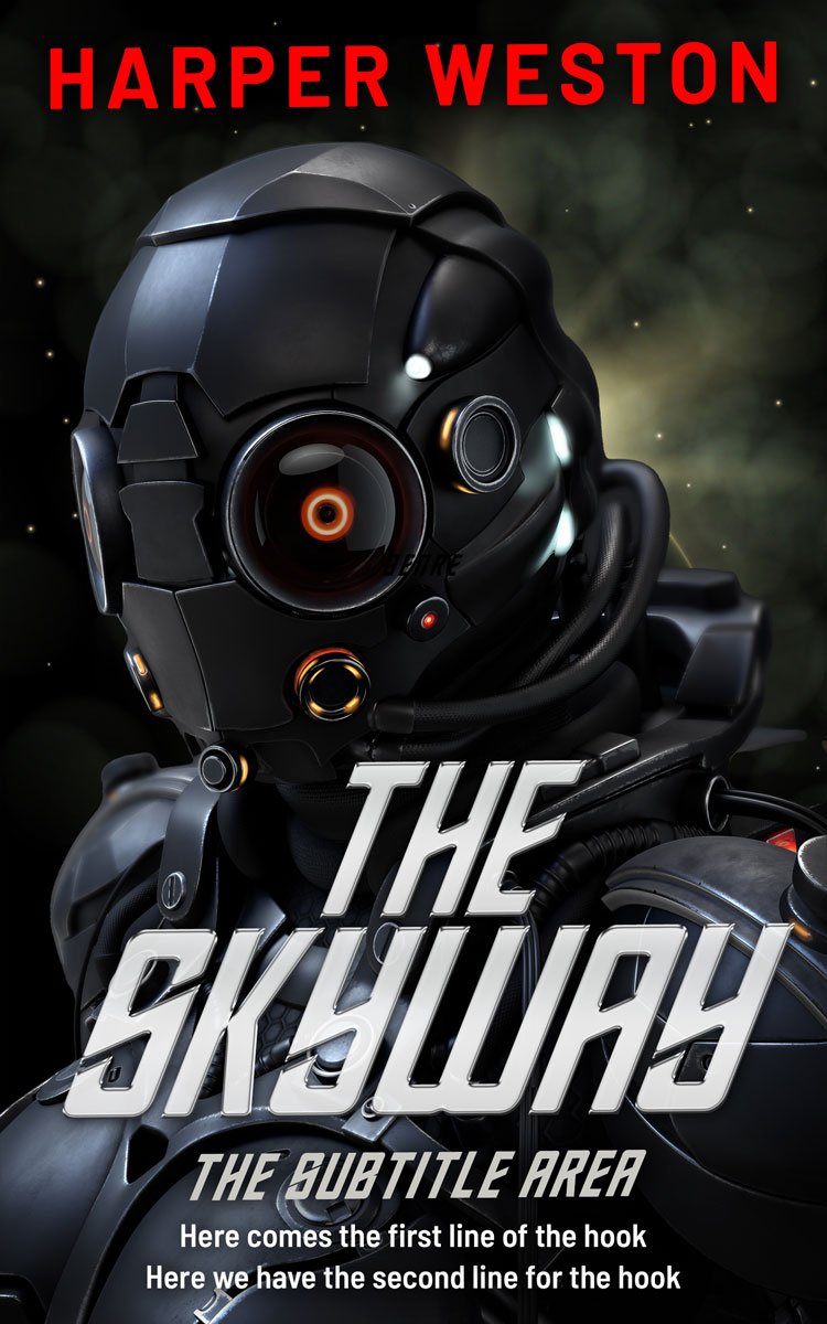 2D view of Premade Science Fiction Book Cover - Woodsmoke