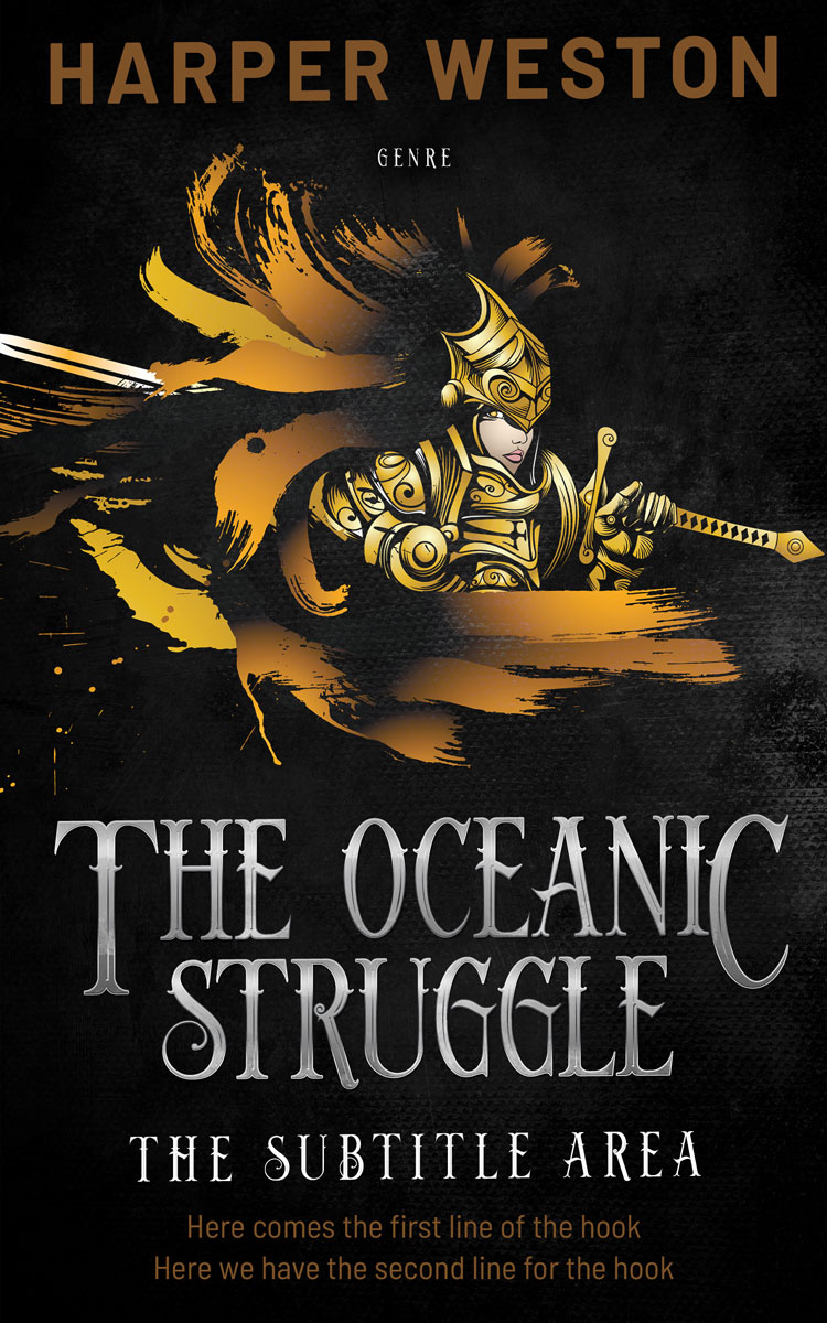 2D view of Premade Fantasy Book Cover - Twine