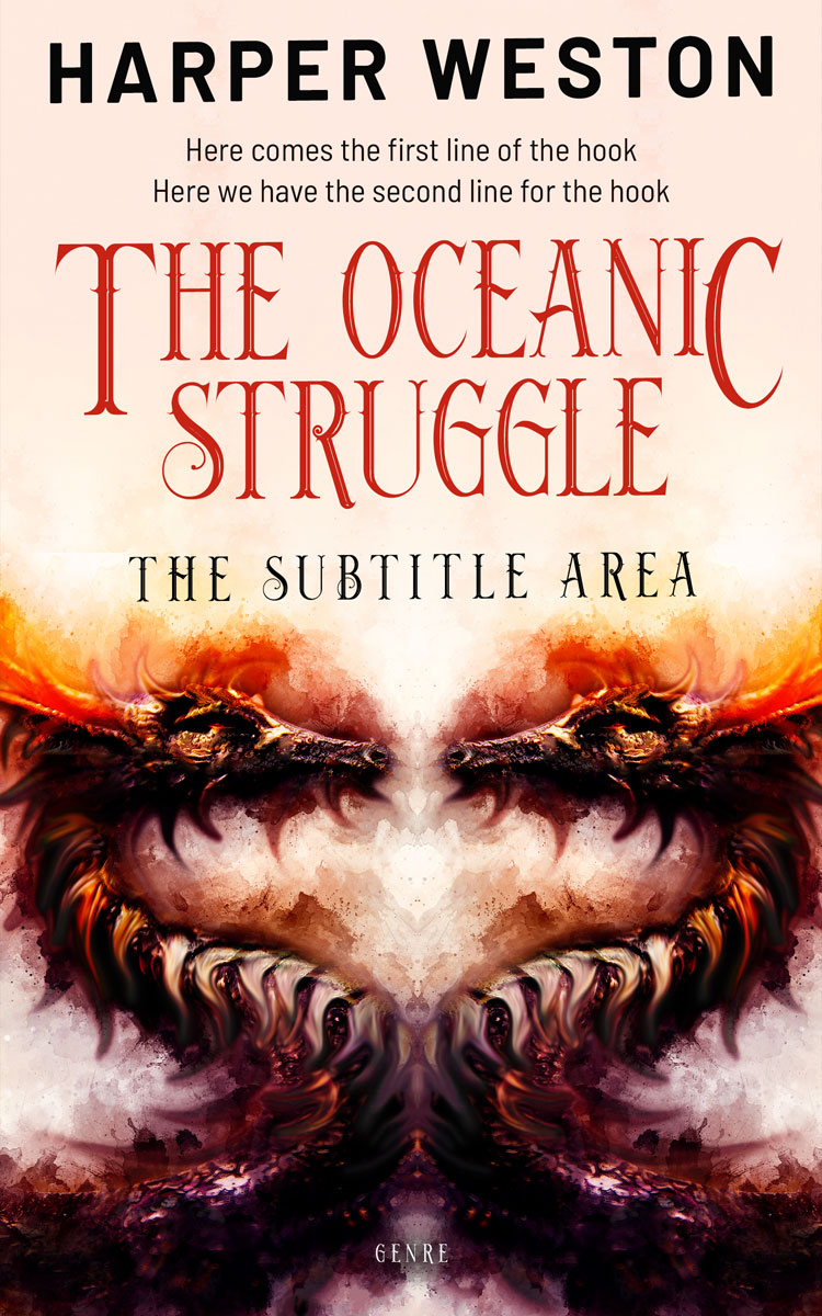 2D view of Premade Fantasy Book Cover - Albescent White