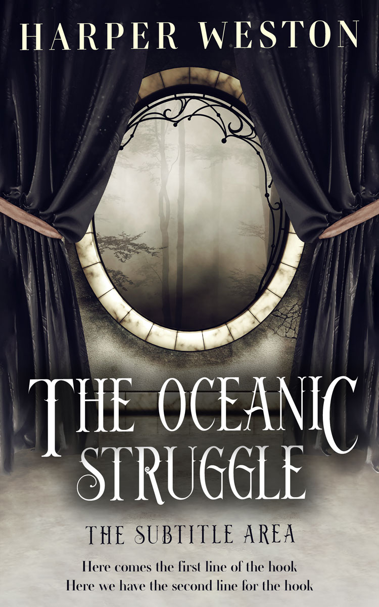 2D view of Premade Fantasy Book Cover - Ash