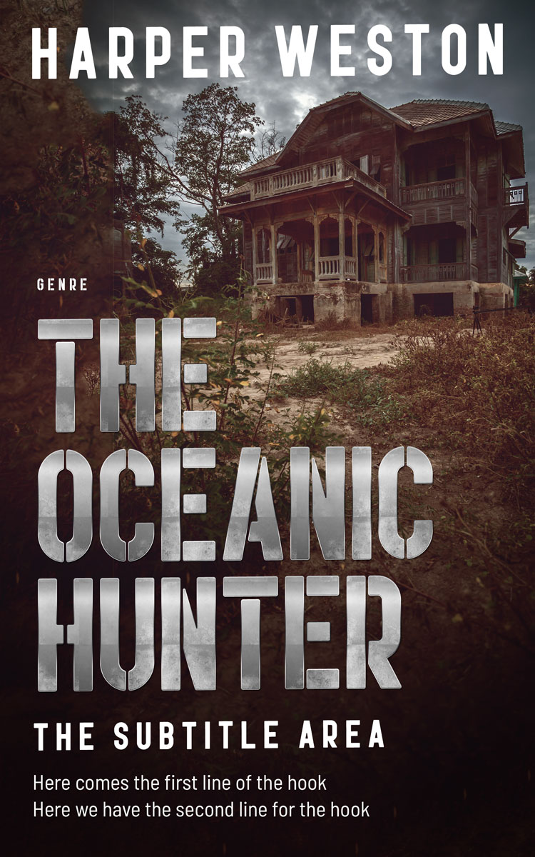 2D view of Premade Horror Book Cover - Cocoa Brown