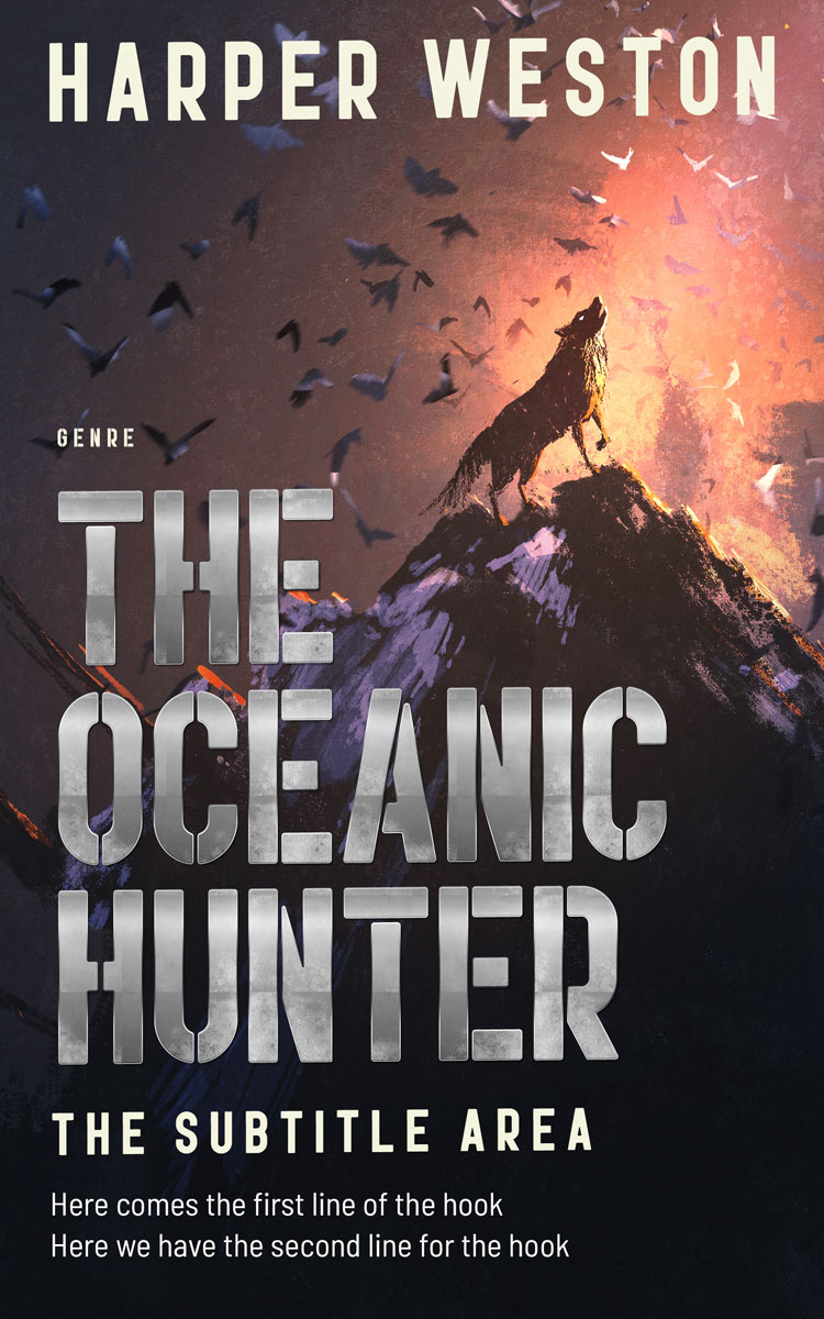 2D view of Premade Horror Book Cover - Eunry