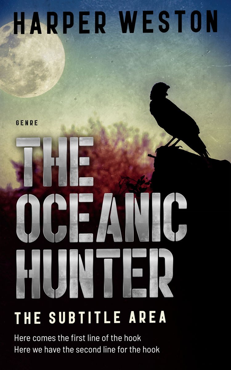 2D view of Premade Horror Book Cover - Thunder