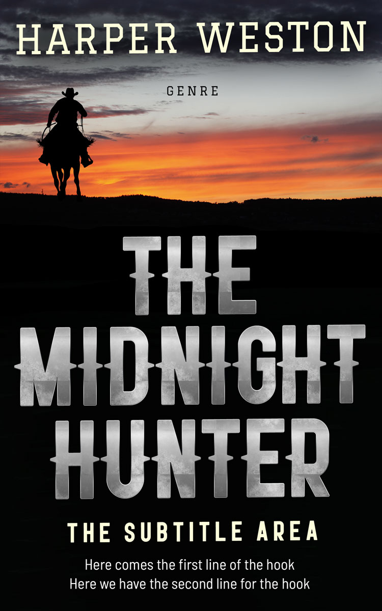 2D view of Premade Action & Adventure Book Cover - Quicksand