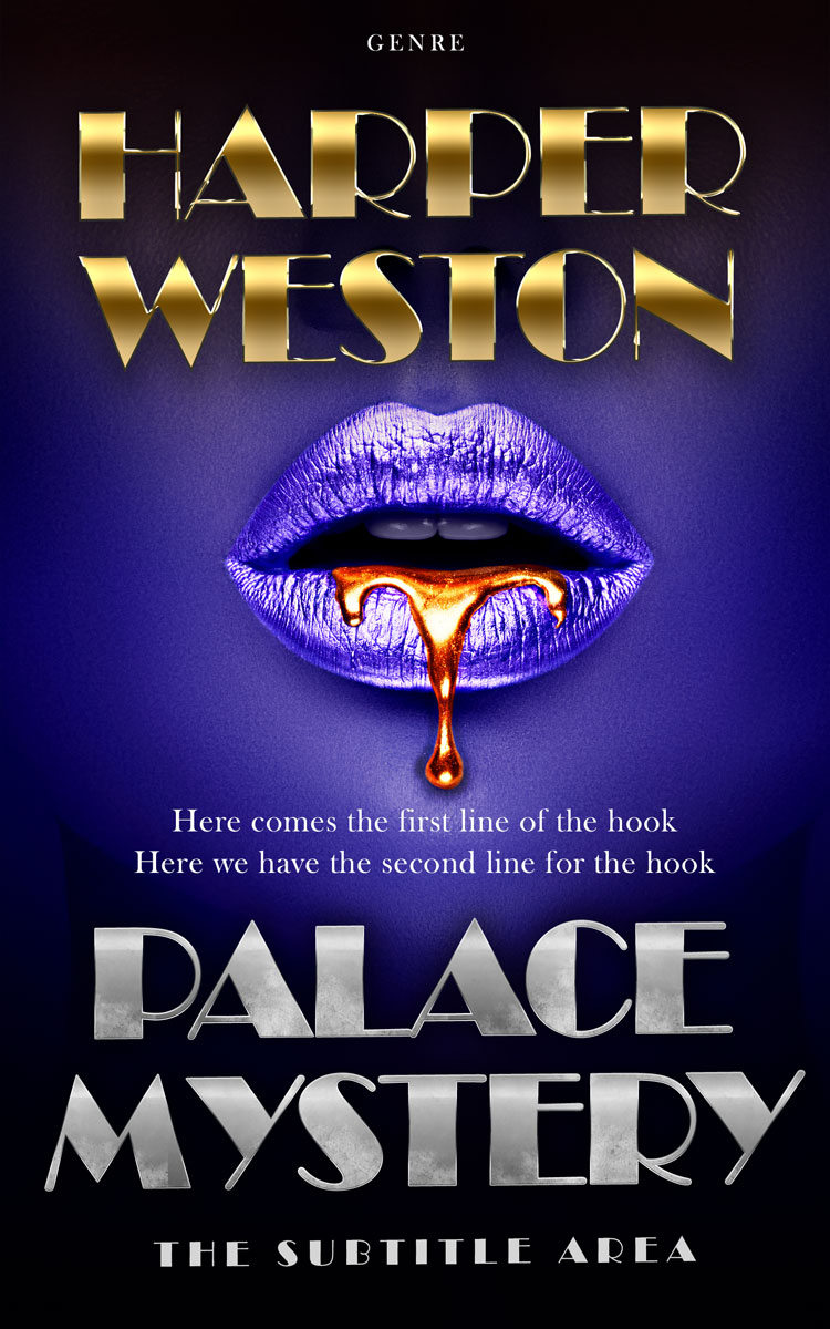 2D view of Premade Erotica Book Cover - Ebony