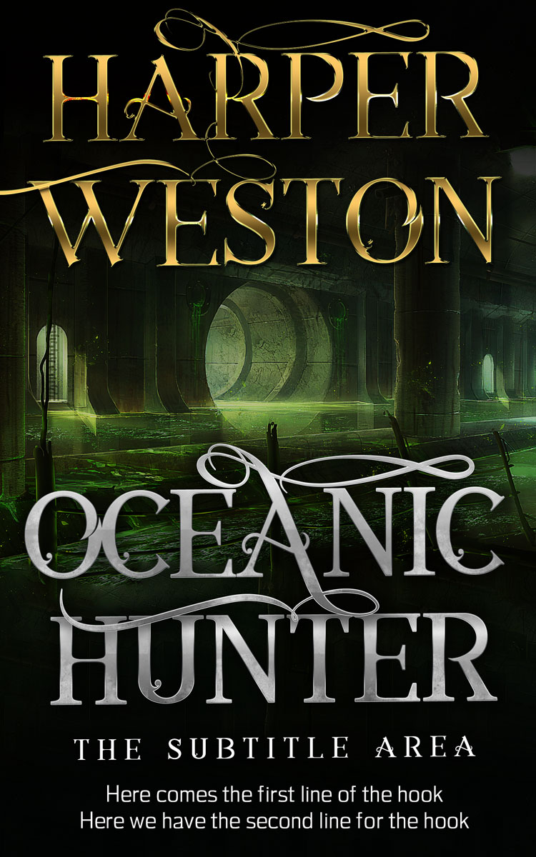 2D view of Premade Fantasy Book Cover - Marshland