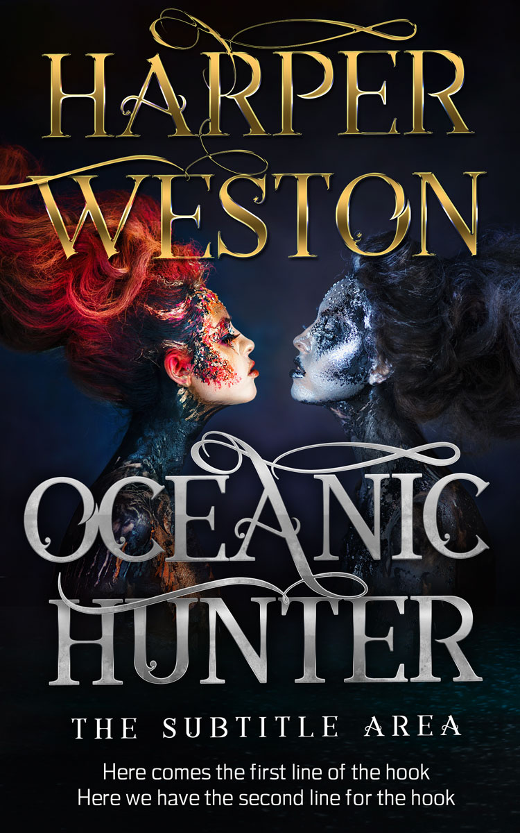 2D view of Premade Fantasy Book Cover - Cinder