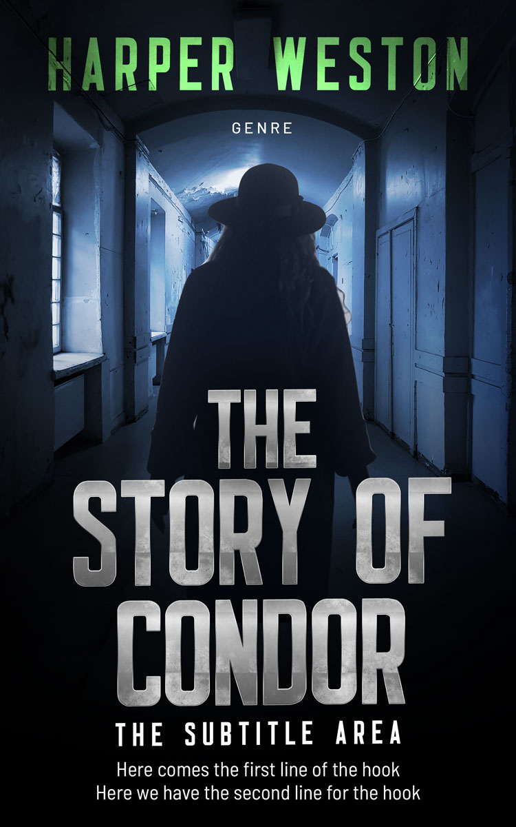 2D view of Premade Mystery & Thriller & Suspense Book Cover - Bunker