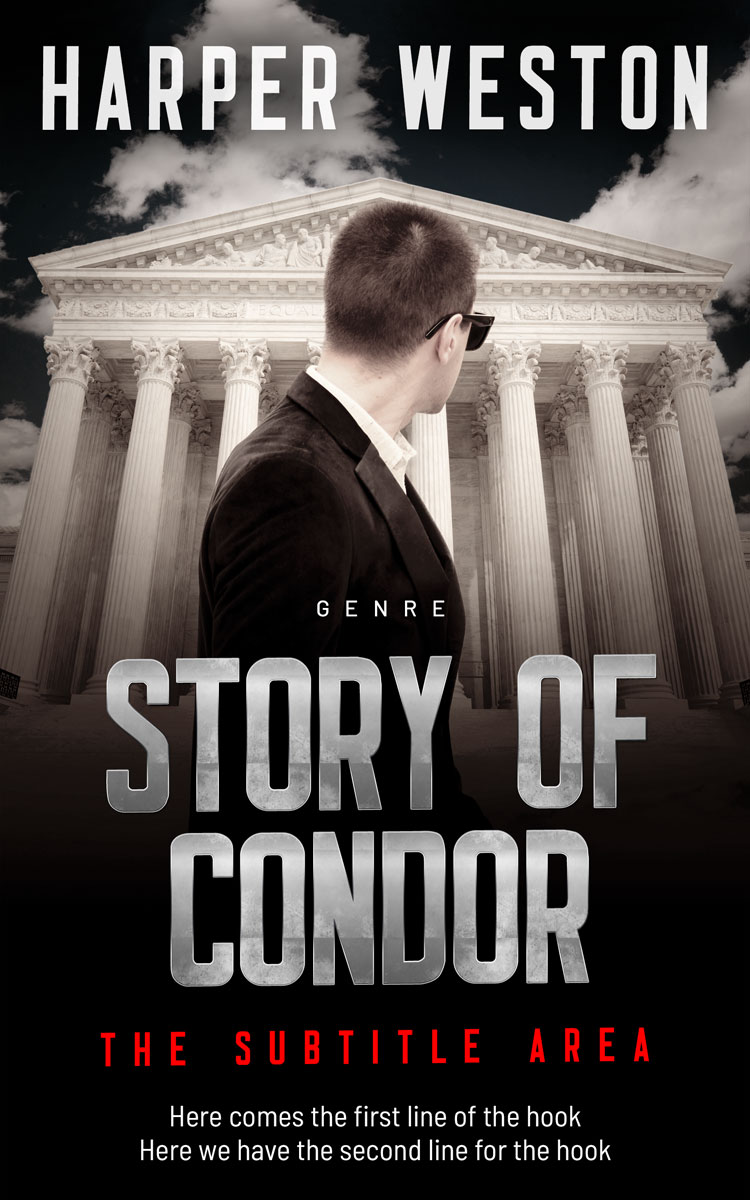 2D view of Premade Mystery & Thriller & Suspense Book Cover - Cocoa Brown