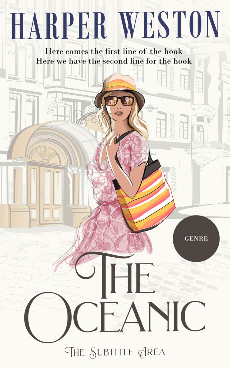 2D view of Premade Travel Book Cover - Spring Wood