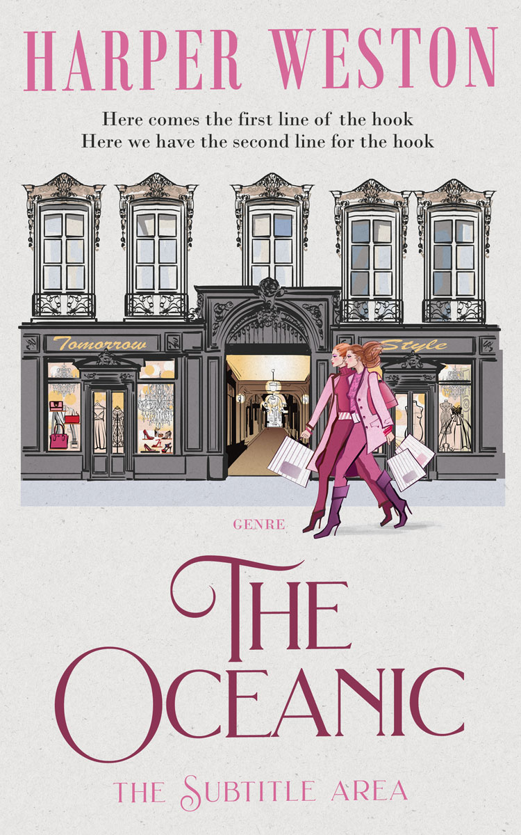 2D view of Premade Chick Lit Book Cover - Ebb