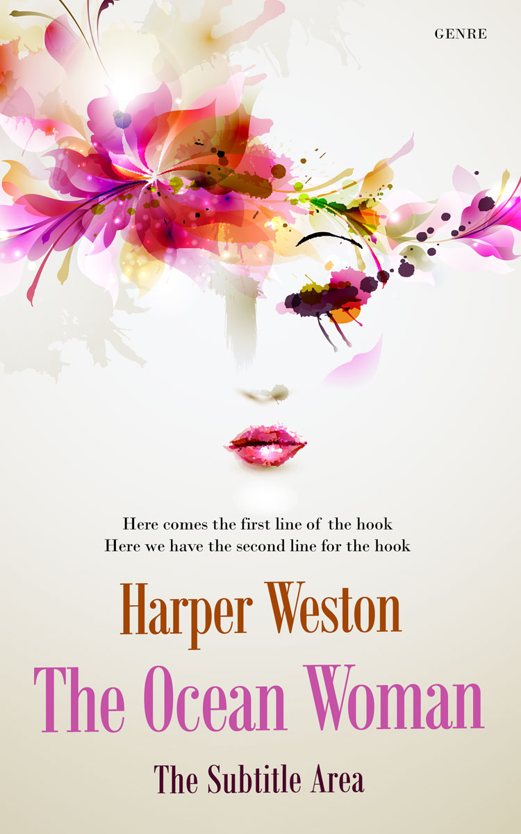 2D view of Premade Abstract Book Cover - Pearl Bush