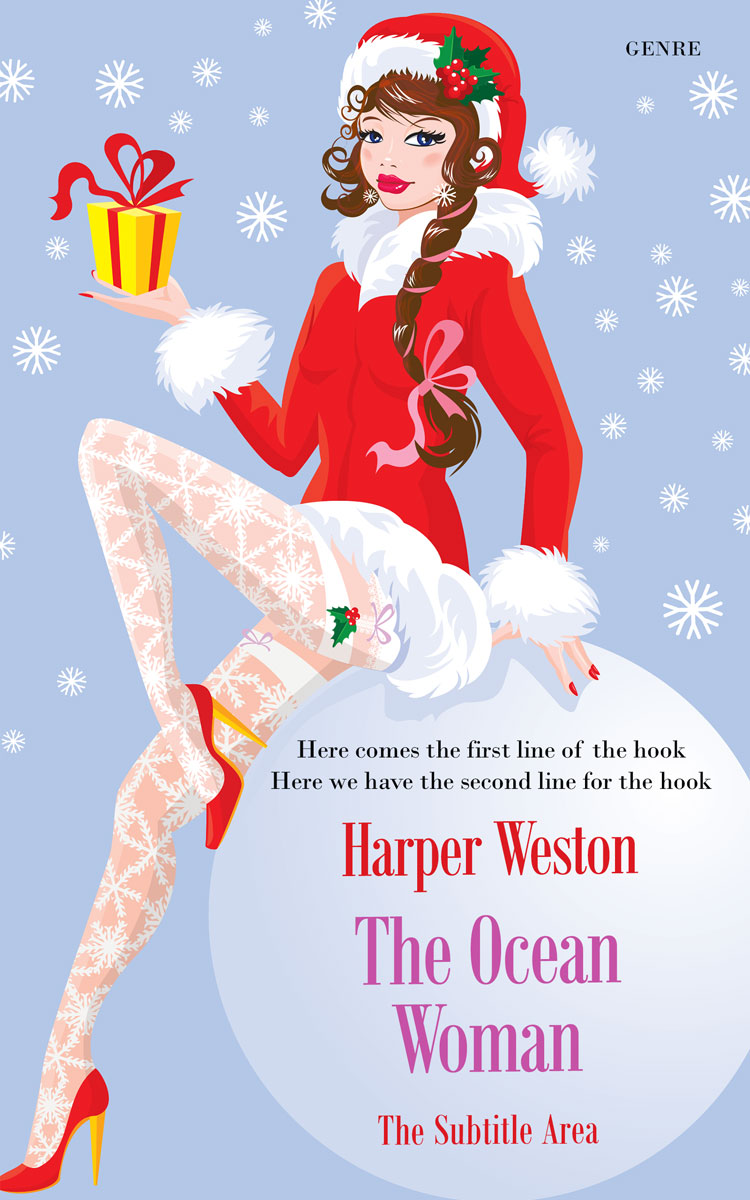 2D view of Premade Chick Lit Book Cover - Periwinkle Gray