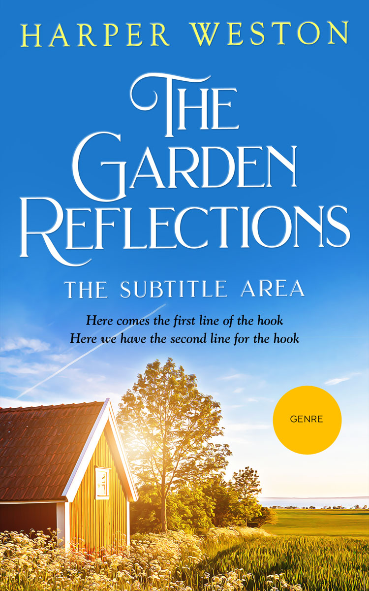 2D view of Premade Literary Fiction Book Cover - Curious Blue