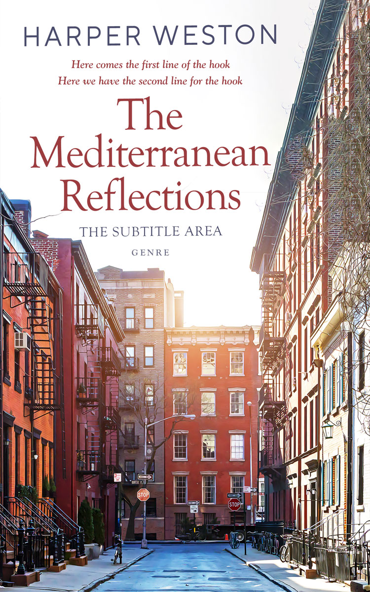 2D view of Premade Literary Fiction Book Cover - Silver Rust