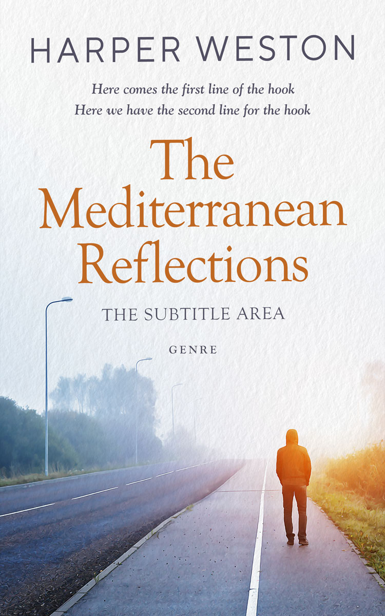 2D view of Premade Teen & Young Adult Book Cover - Athens Gray