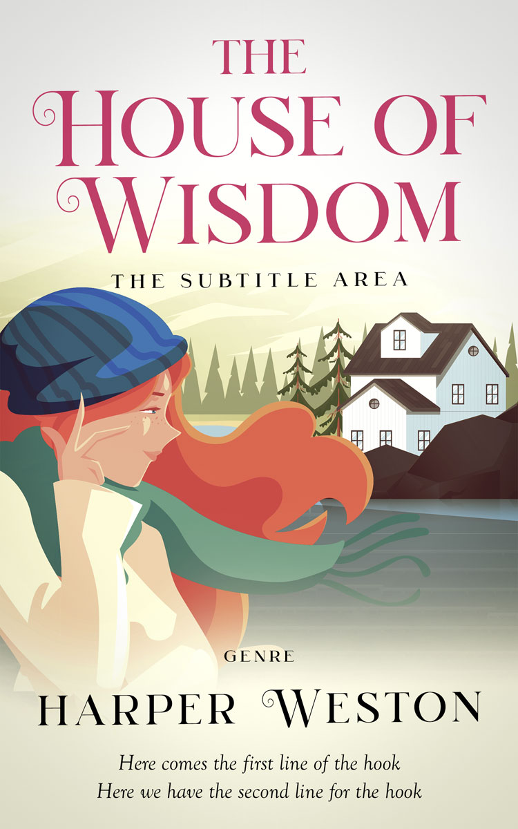 2D view of Premade Literary Fiction Book Cover - White Rock