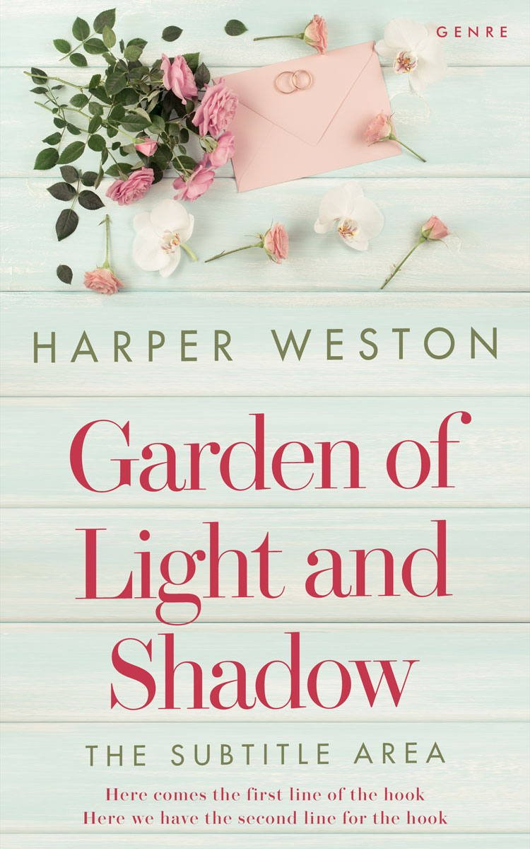 2D view of Premade Romance Book Cover - Green White