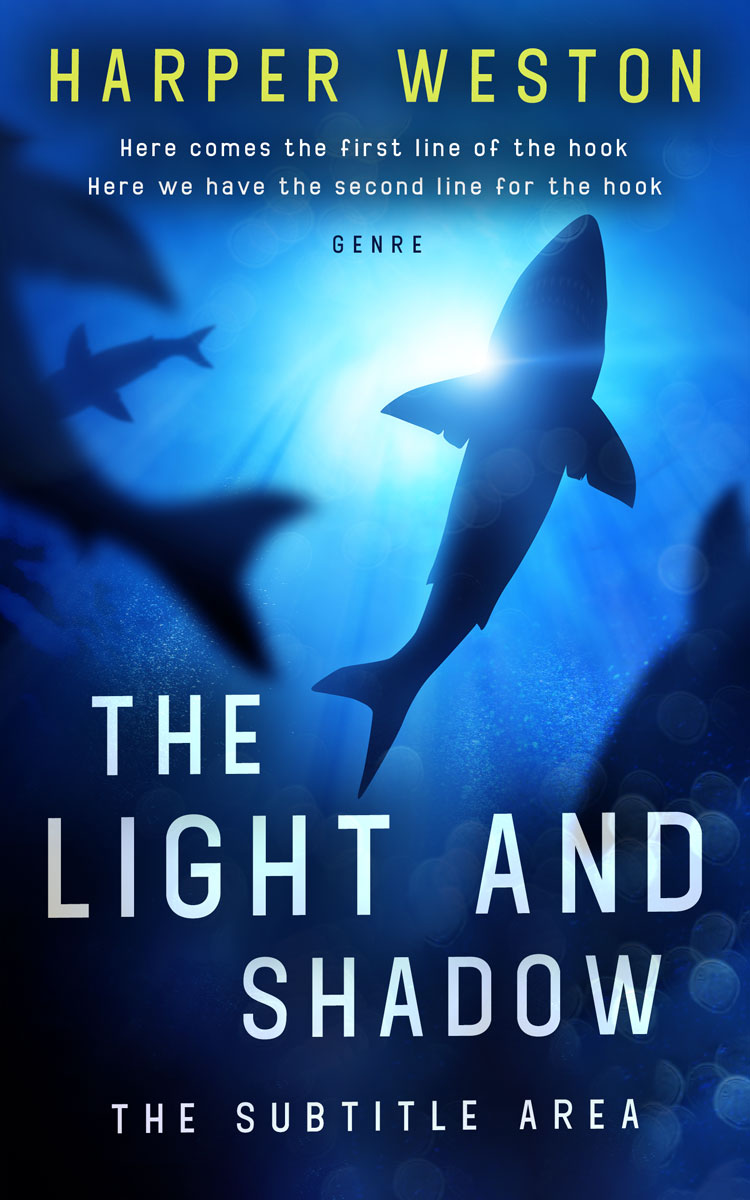 2D view of Premade Mystery & Thriller & Suspense Book Cover - Downriver