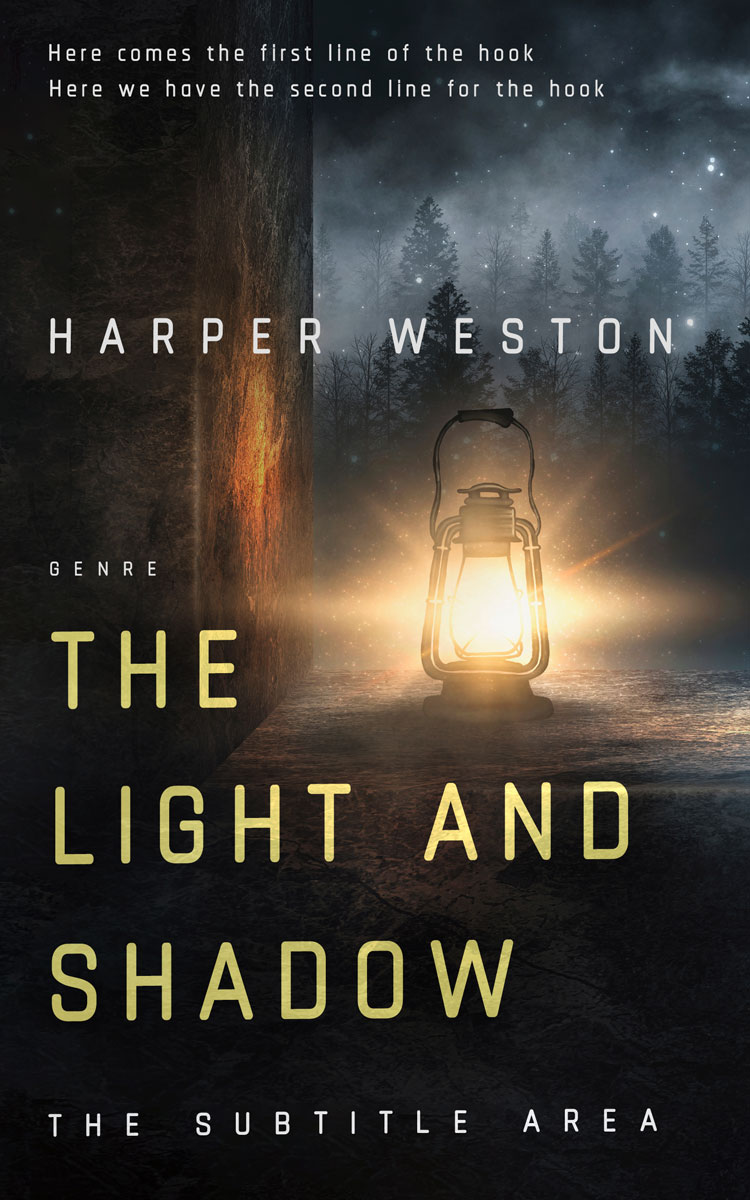 2D view of Premade Mystery & Thriller & Suspense Book Cover - Mine Shaft