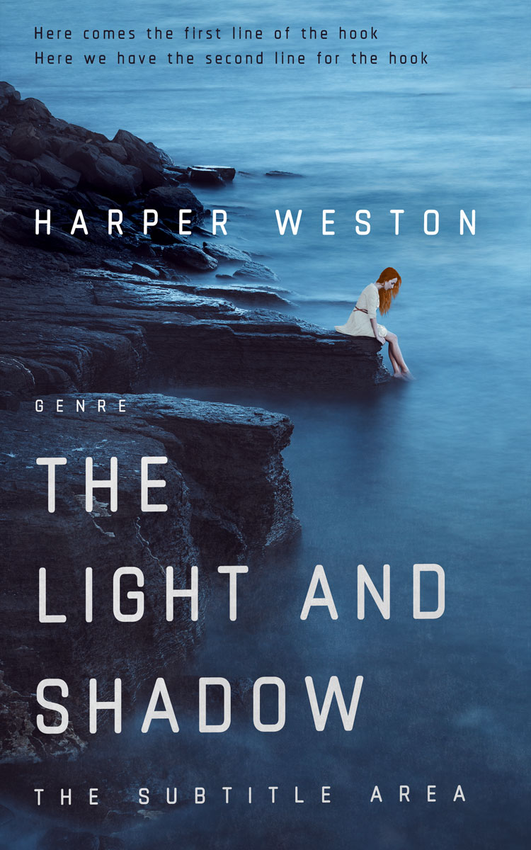 2D view of Premade Romance Book Cover - Ebony Clay