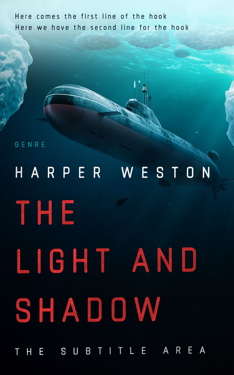 2D view of Premade Mystery & Thriller & Suspense Book Cover - Submarine