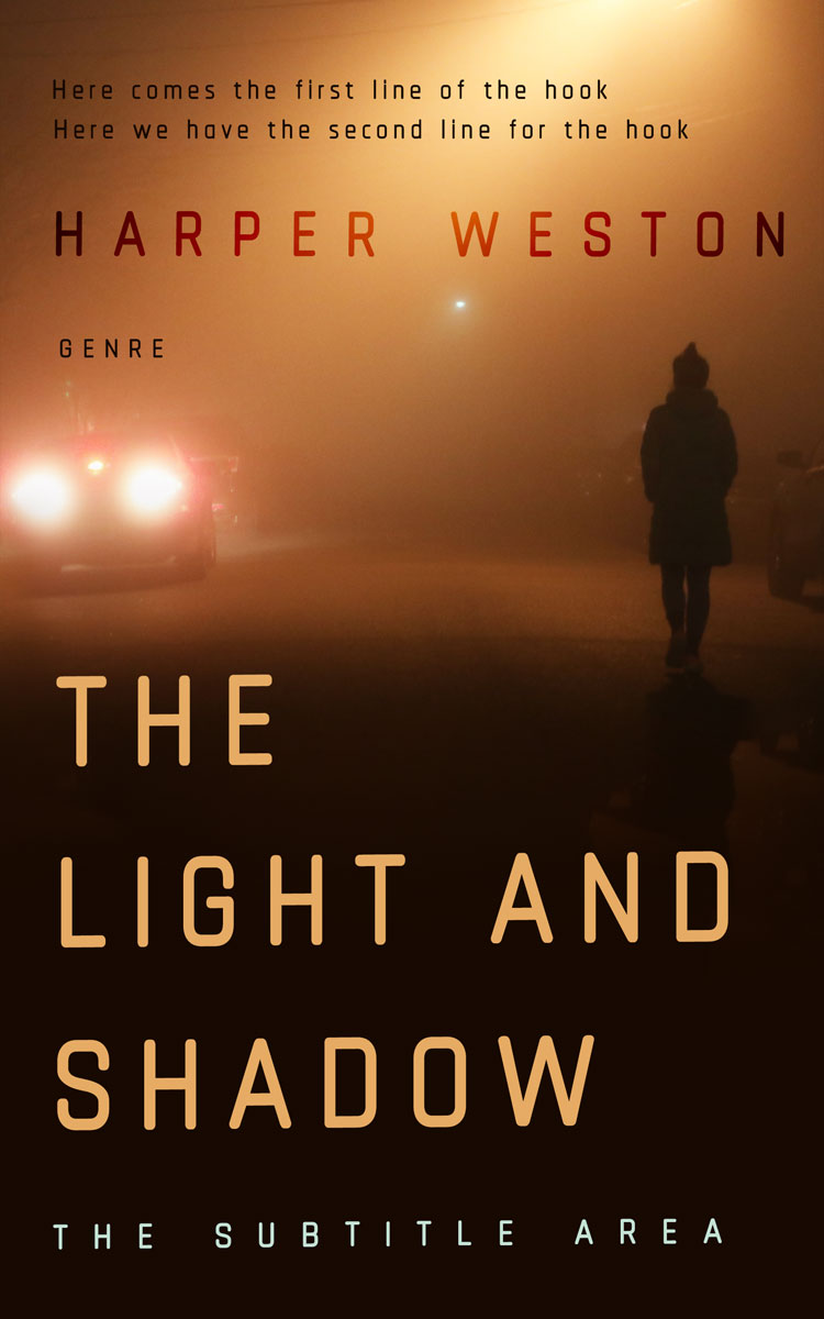 2D view of Premade Mystery & Thriller & Suspense Book Cover - Deep Oak