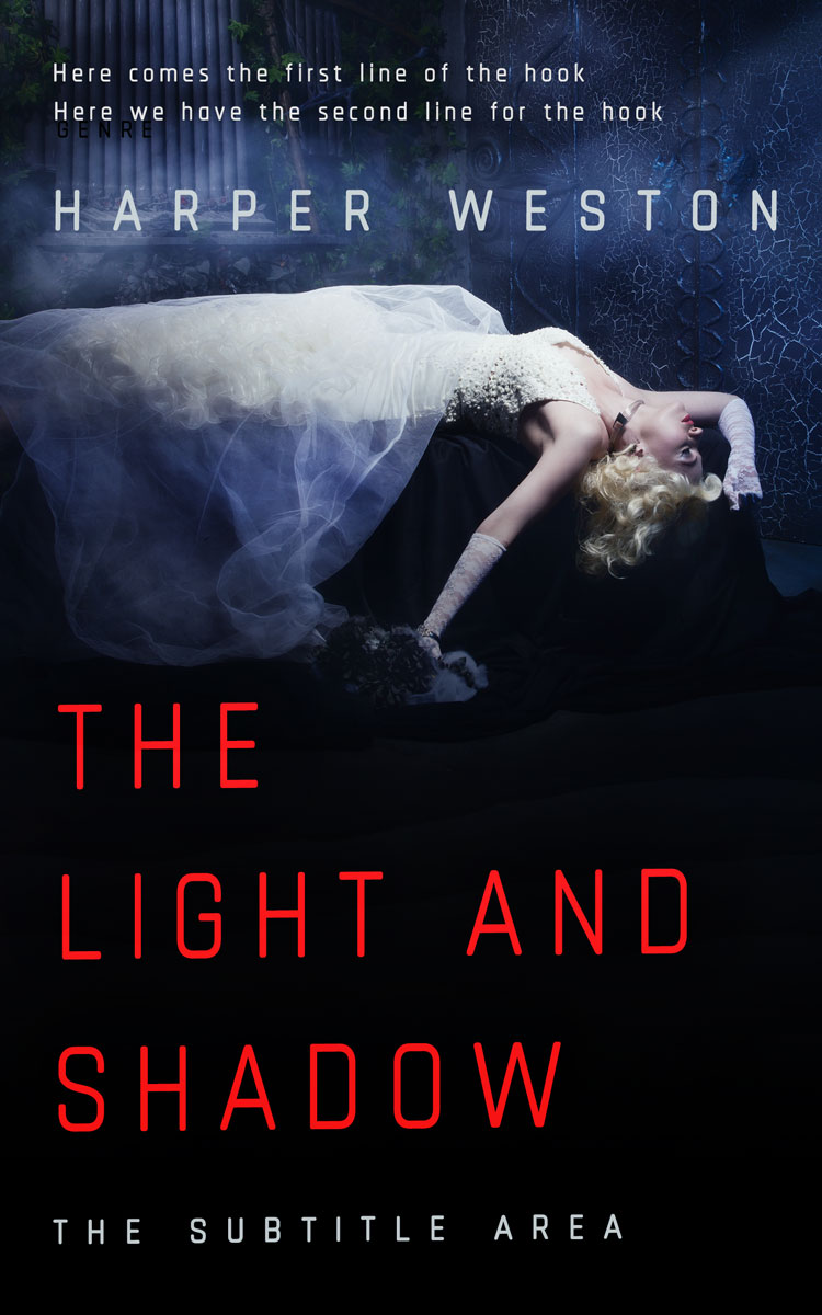 2D view of Premade Horror Book Cover - Vulcan