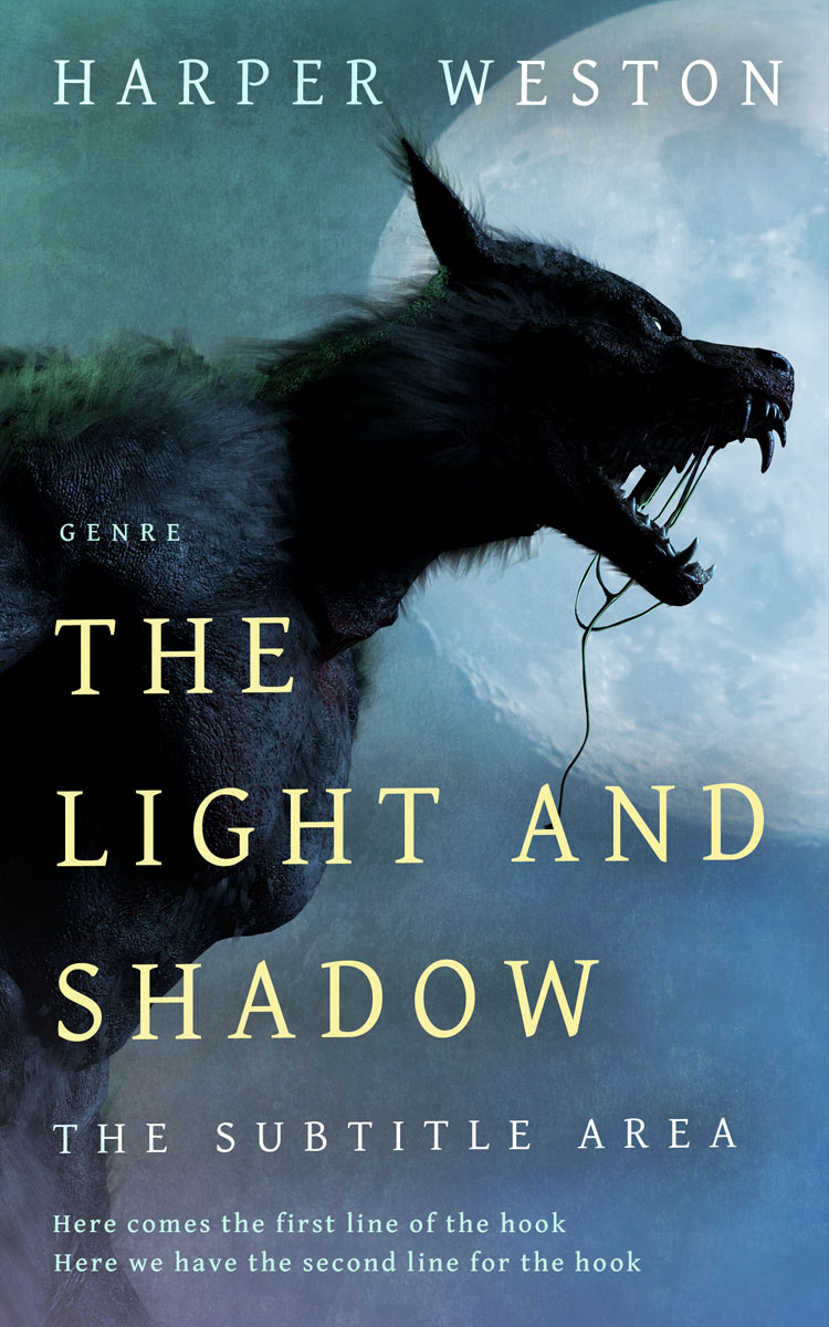 2D view of Premade Horror Book Cover - Blue Bayoux