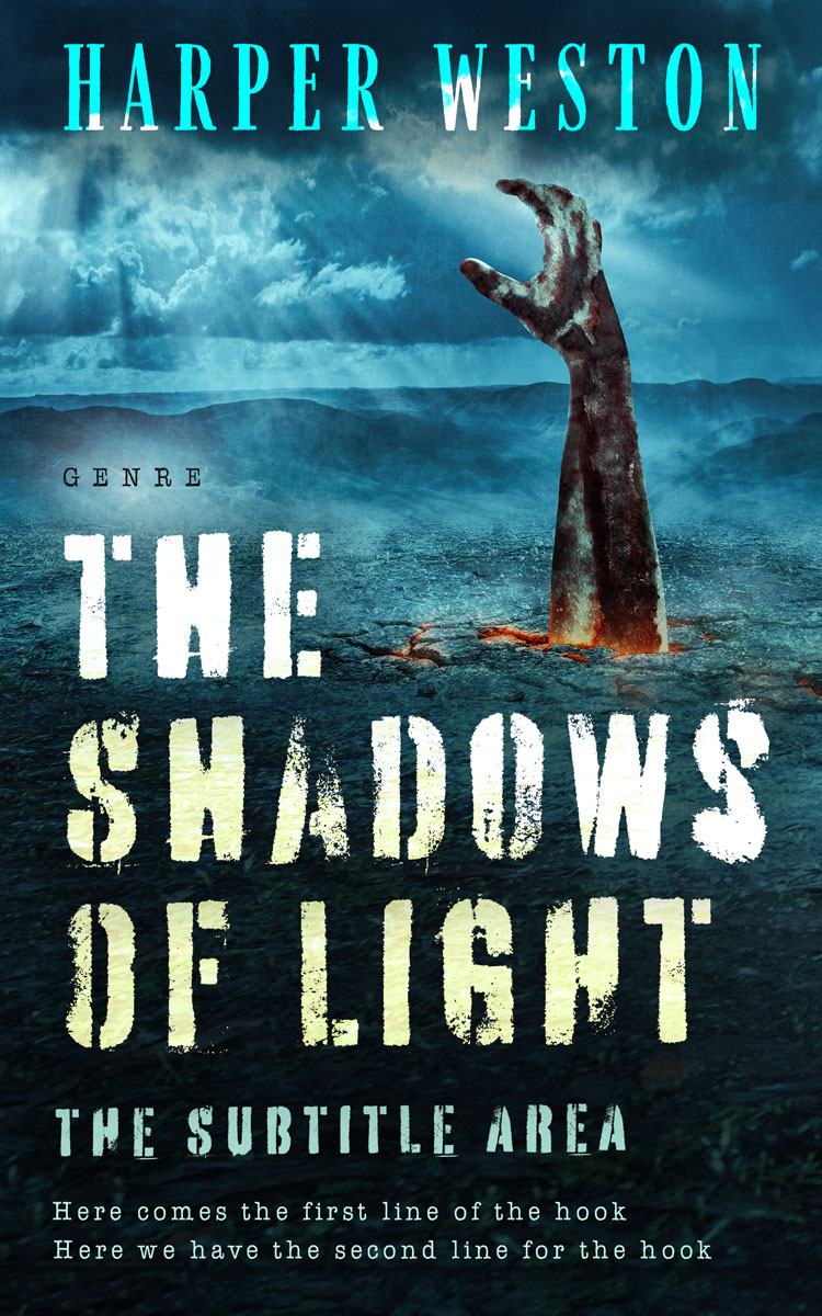 2D view of Premade Horror Book Cover - Big Stone