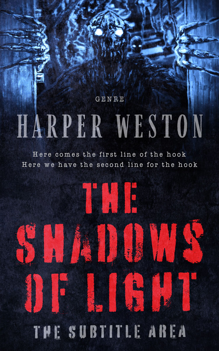 2D view of Premade Horror Book Cover - Vulcan