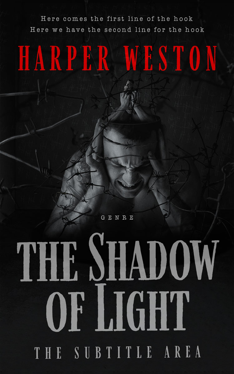 2D view of Premade Horror Book Cover - Cod Gray