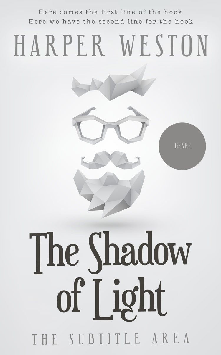 2D view of Premade Surreal Book Cover - Iron