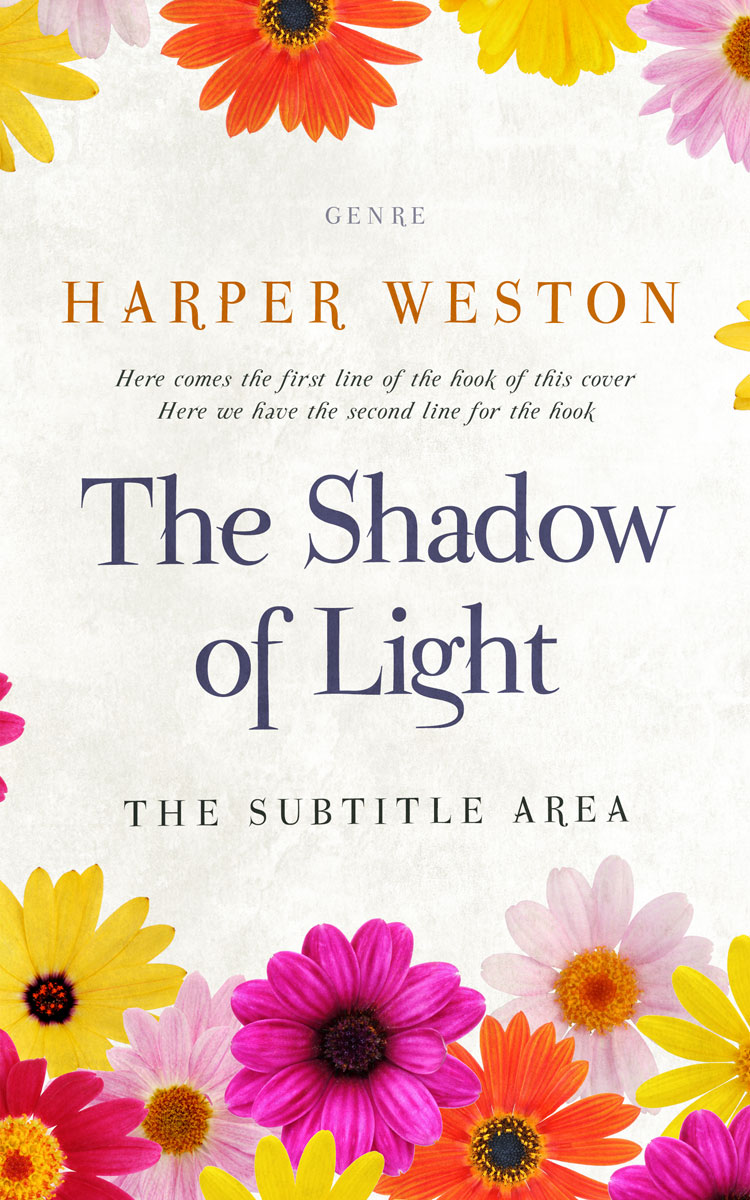 2D view of Premade Poetry Book Cover - Spring Wood