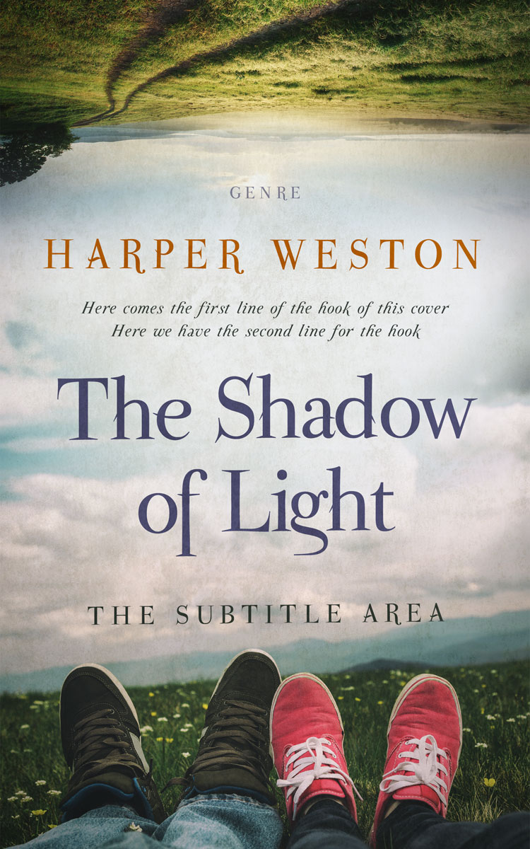 2D view of Premade Romance Book Cover - Timberwolf