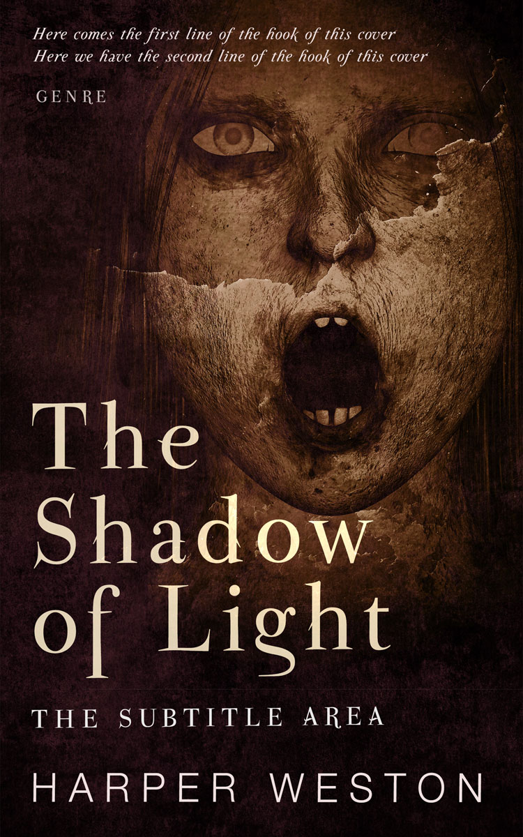 2D view of Premade Horror Book Cover - Coffee Bean