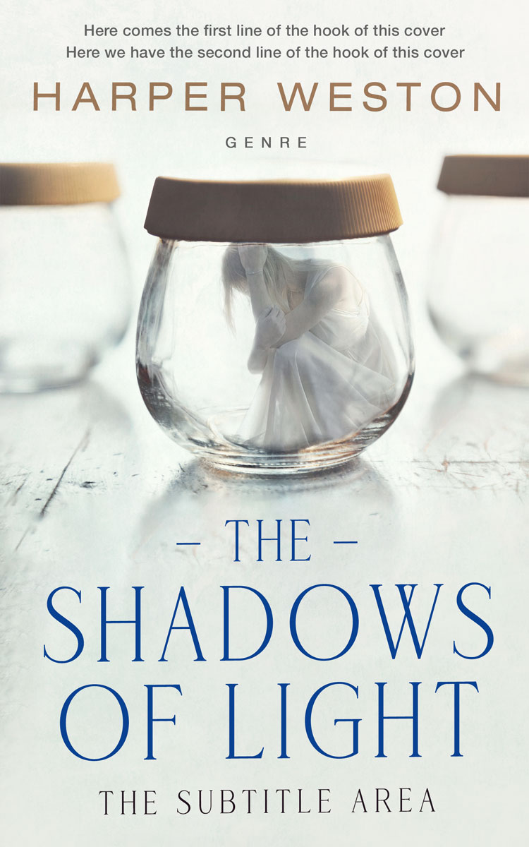 2D view of Premade Abstract Book Cover - Gray Nurse