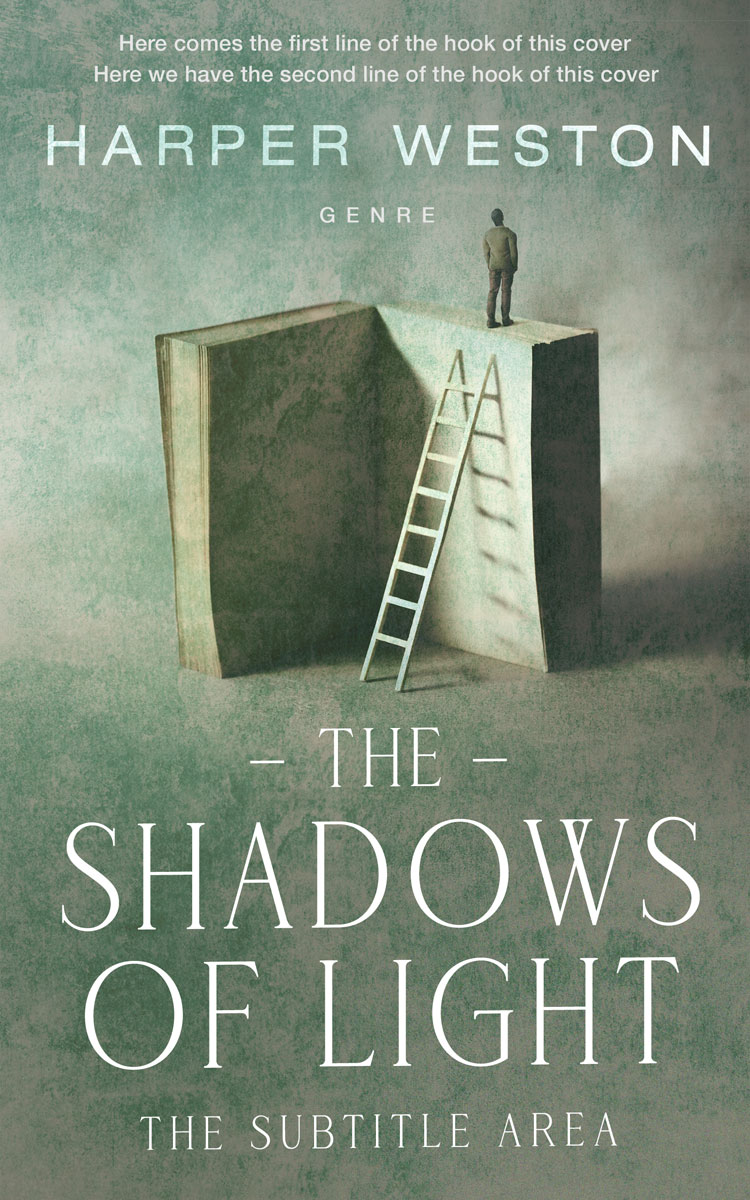 2D view of Premade Abstract Book Cover - Camouflage Green