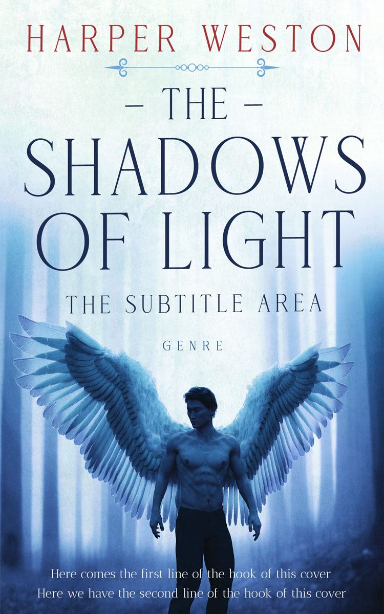 2D view of Premade Fantasy Book Cover - Jagged Ice