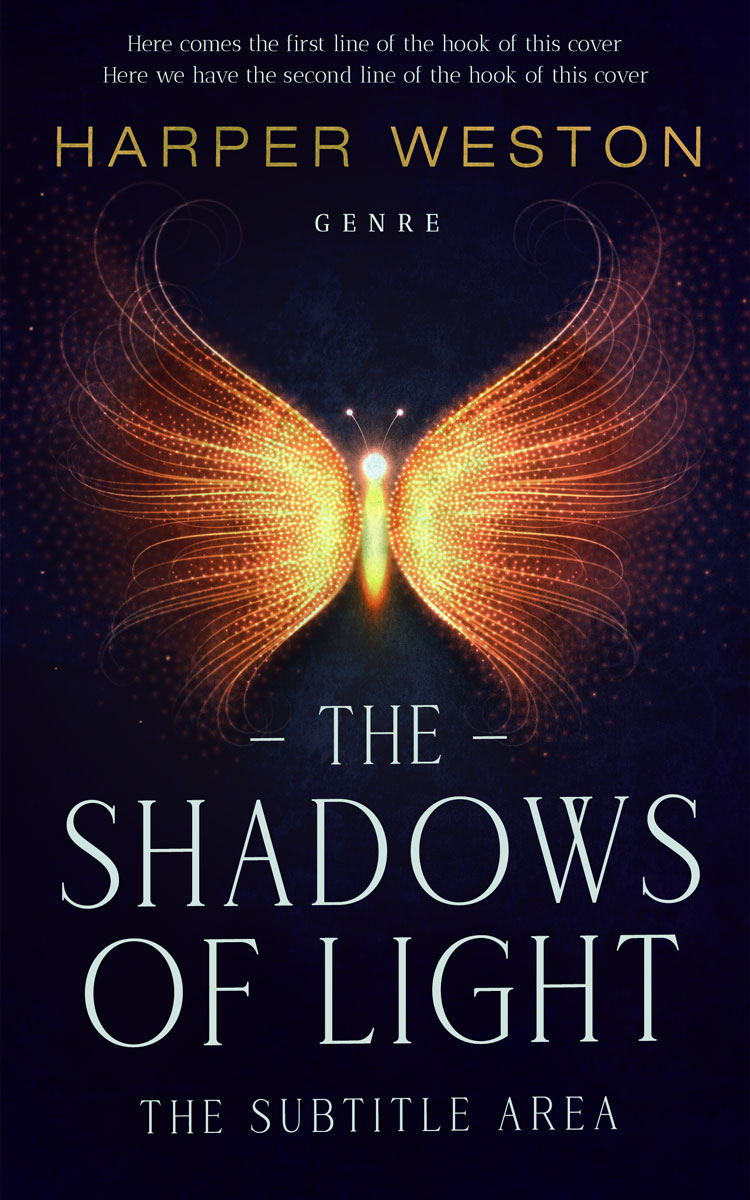 2D view of Premade Fantasy Book Cover - Ebony