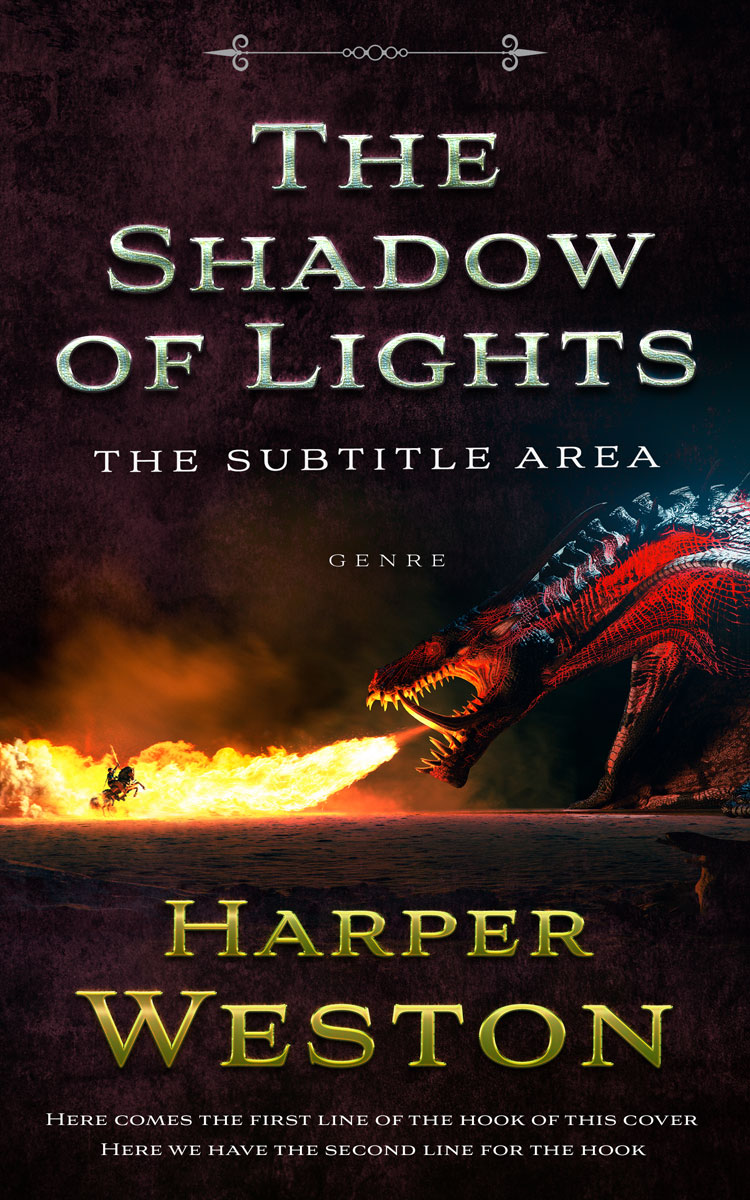 2D view of Premade Fantasy Book Cover - Gondola