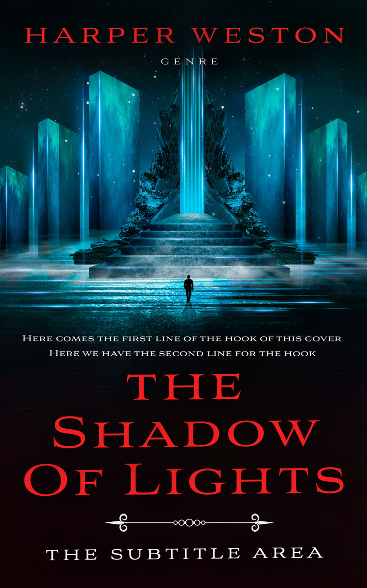 2D view of Premade Science Fiction Book Cover - Aztec