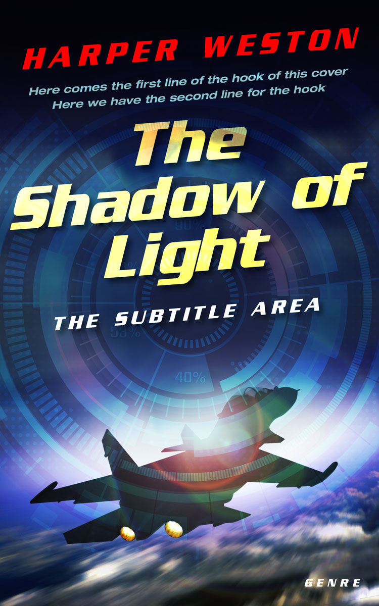 2D view of Premade Action & Adventure Book Cover - Cloud Burst