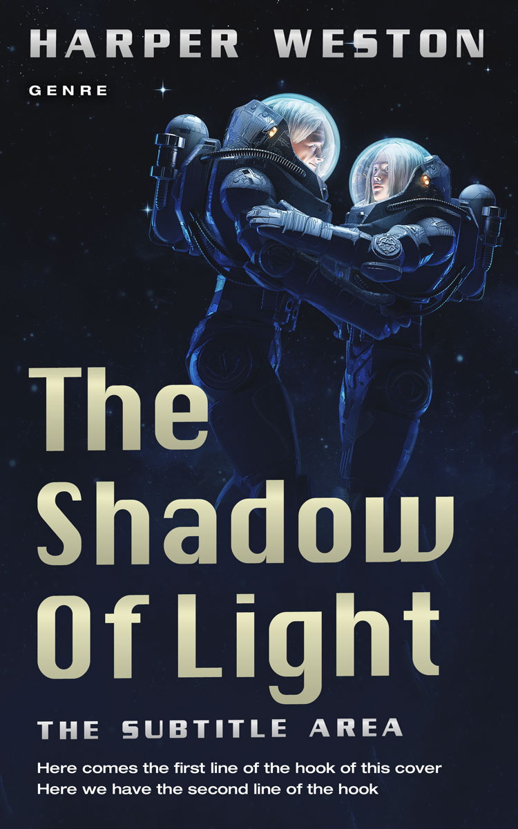 2D view of Premade Science Fiction Book Cover - Mirage