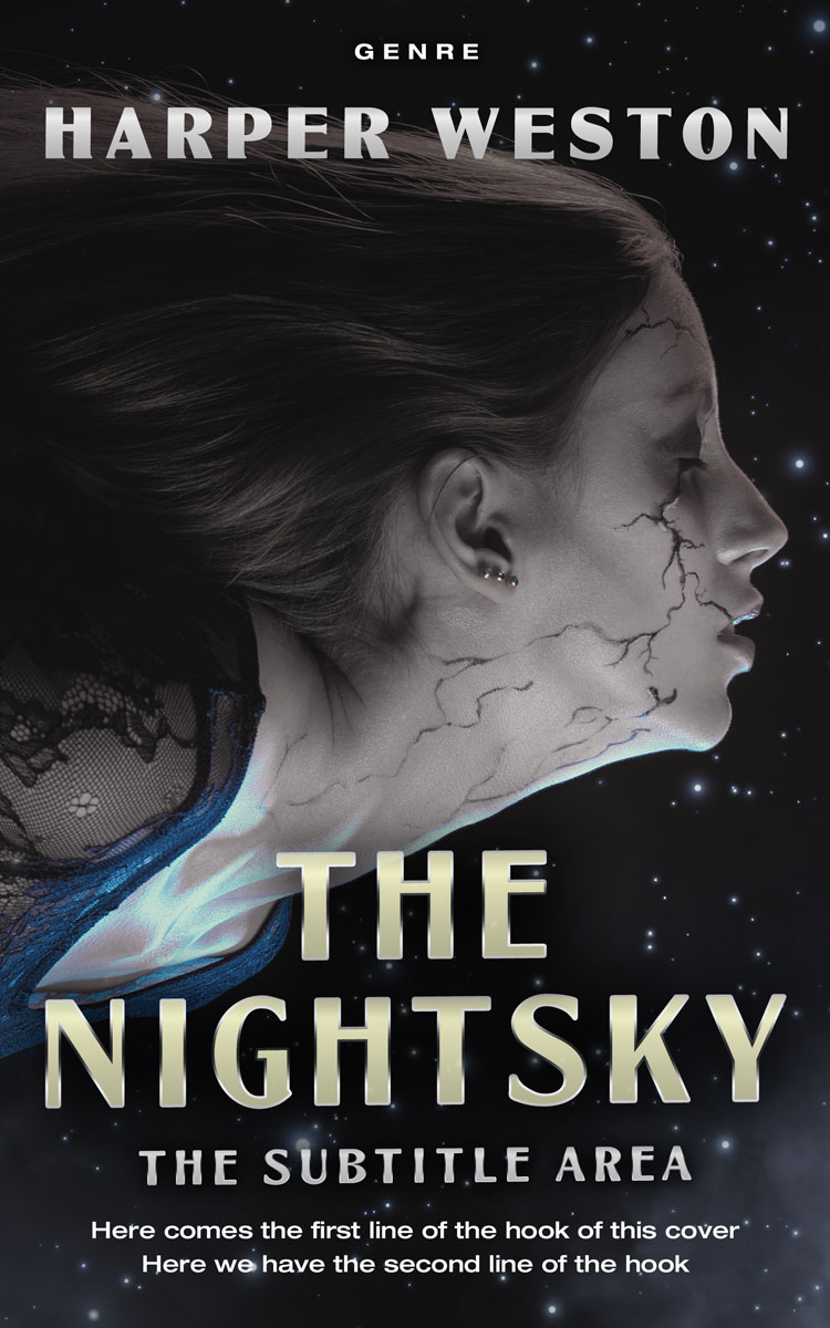 2D view of Premade Fantasy Book Cover - Shark