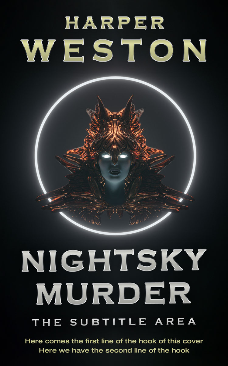 2D view of Premade Fantasy Book Cover - Woodsmoke