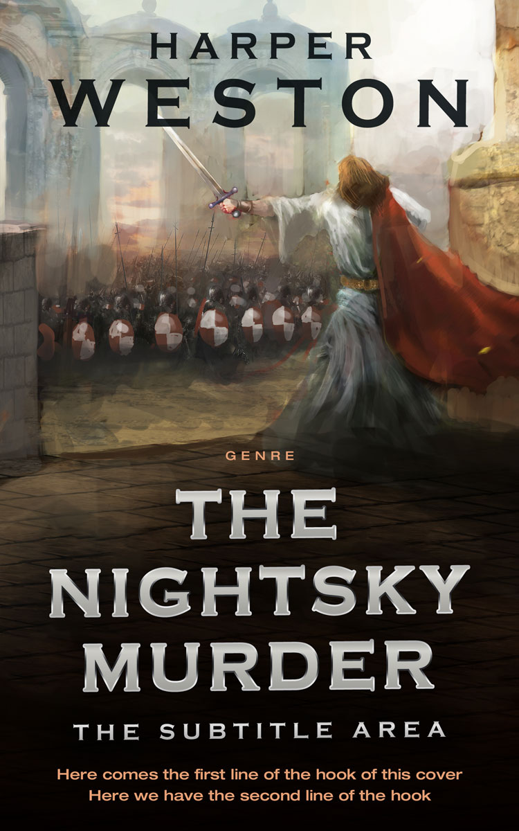 2D view of Premade Fantasy Book Cover - Ash