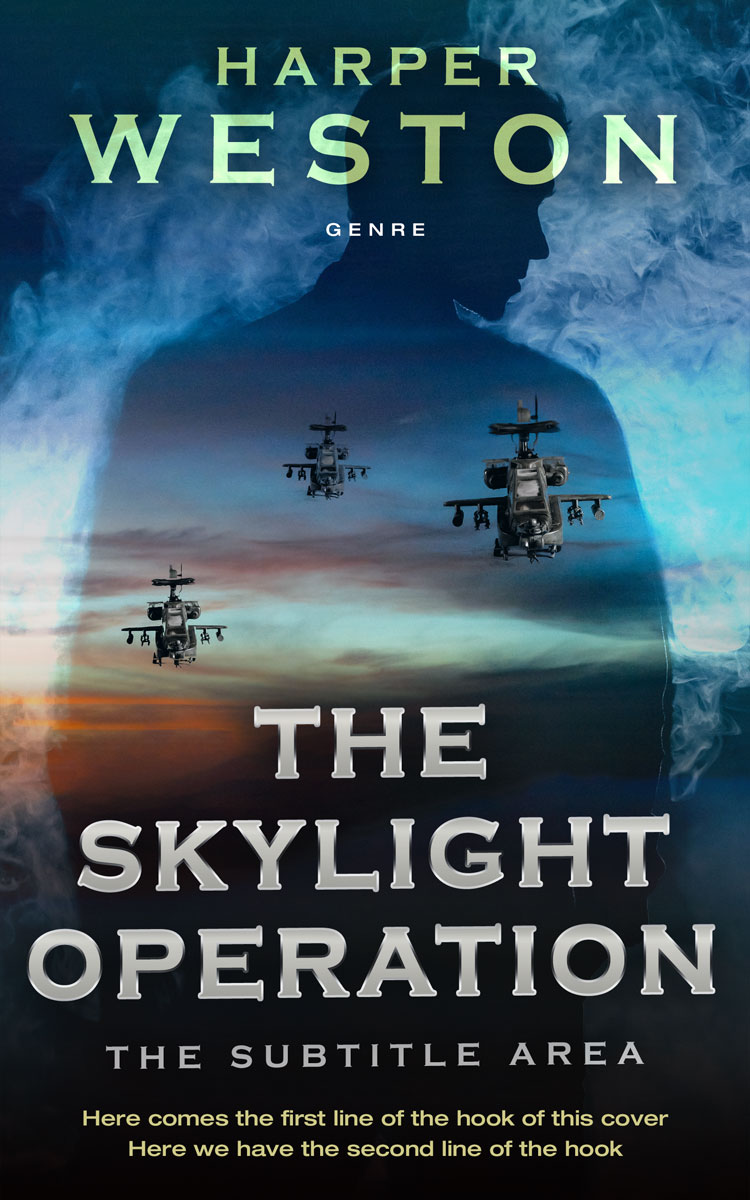 2D view of Premade Mystery & Thriller & Suspense Book Cover - Mirage